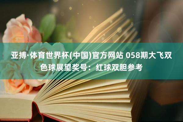 亚搏·体育世界杯(中国)官方网站 058期大飞双色球展望奖号：红球双胆参考